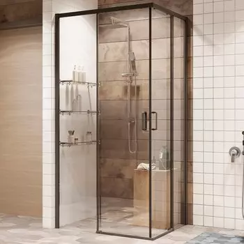 Душевой уголок Ambassador Queen 11011204Black 100x100