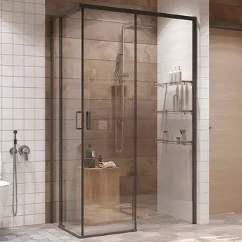 Душевой уголок Ambassador Queen 11011205RBlack 120x80