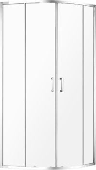 Душевой уголок AQUAme AQM3801F-8 80х80, профиль хром