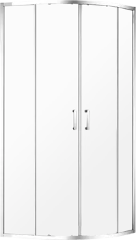 Душевой уголок AQUAme AQM3801F-9 90х90, профиль хром