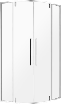 Душевой уголок AQUAme AQM7101-9 90х90, профиль хром