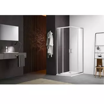 Душевой уголок Aquatek 80х80 профиль хром (AQNAA1142-80)