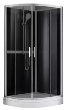 Душевой уголок Azario Denver 90x90 черный, хром (AZ-N10812 900)