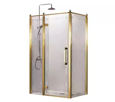 Душевой уголок Azario Ontario 120x90 профиль золото (AZ-NBB1231-L 900 GOLD)