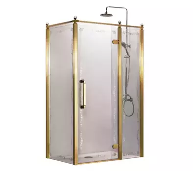 Душевой уголок Azario Ontario 120x90 профиль золото (AZ-NBB1231-R 900 GOLD)