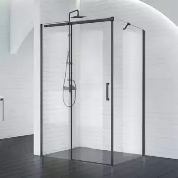 Душевой уголок BelBagno Acqua 140х90 черный матовый (ACQUA-AH-1-140/90-C-NERO)