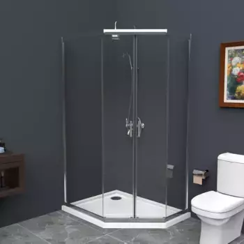 Душевой уголок BelBagno Uno 100х80 хром (UNO-195-PH-2-100/80-C-Cr)