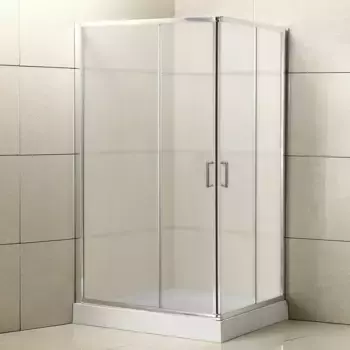 Душевой уголок BelBagno Uno 100х80 стекло текстурное (UNO-195-AH-2-100/80-P-Cr)