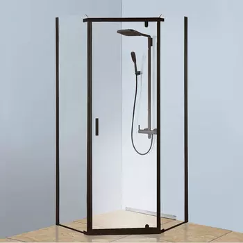 Душевой уголок Berges Wasserhaus Solo 90х90, профиль черный 061106