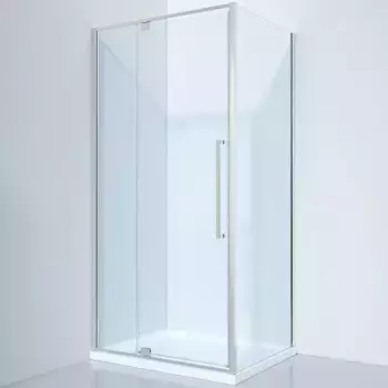 Душевой уголок Black&White Stellar Wind 100х100 хром стекло прозрачное