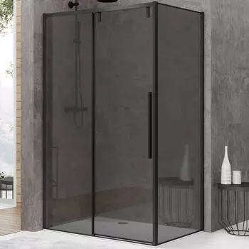 Душевой уголок Black&White Stellar Wind 80х120 черный матовый