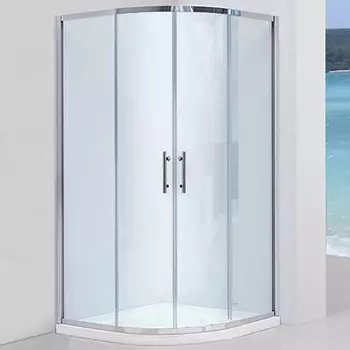 Душевой уголок Black & White Stellar Wind 90х90 хром