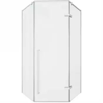 Душевой уголок Cerutti SPA 100х100 C2AW профиль белый, стекло прозрачное