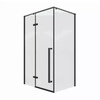 Душевой уголок Cerutti SPA 120х90 C1A профиль черный, стекло прозрачное