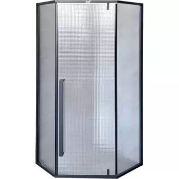 Душевой уголок Cerutti SPA 90х90 C3ABD профиль черный, стекло рифленое