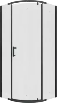Душевой уголок Cerutti SPA Korra 90х90 профиль черный, стекло прозрачное