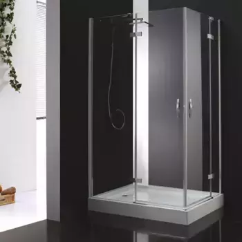Душевой уголок Cezares Bergamo 120х90 хром стекло прозрачное
