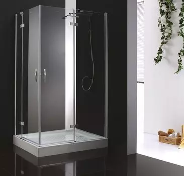 Душевой уголок Cezares Bergamo 120х90 хром стекло прозрачное