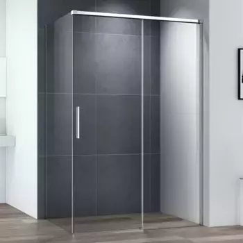 Душевой уголок Cezares Duet Soft-M 140х90 хром стекло прозрачное