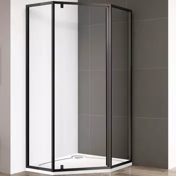 Душевой уголок Cezares Eco черный (ECO-O-P-1-90-C-NERO)