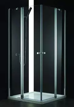 Душевой уголок Cezares Elena 100х100 хром стекло прозрачное