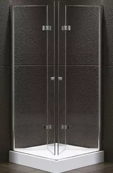 Душевой уголок Cezares Elena 100х100 хром стекло прозрачное