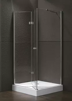 Душевой уголок Cezares Elena 100х80 хром стекло прозрачное