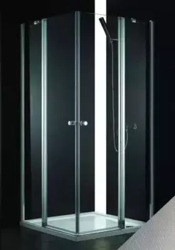 Душевой уголок Cezares Elena 120х90 хром стекло рифленое