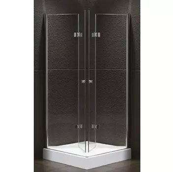 Душевой уголок Cezares Elena 80х80 хром стекло прозрачное