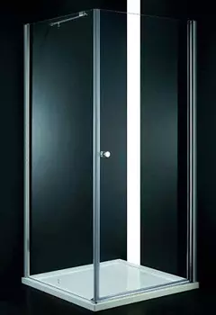 Душевой уголок Cezares Elena 80х80 хром стекло рифленое