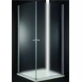 Душевой уголок Cezares Elena 80х80 хром стекло рифленое