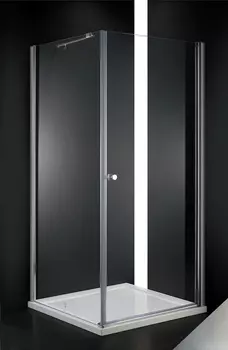 Душевой уголок Cezares Elena 80х80 хром стекло рифленое