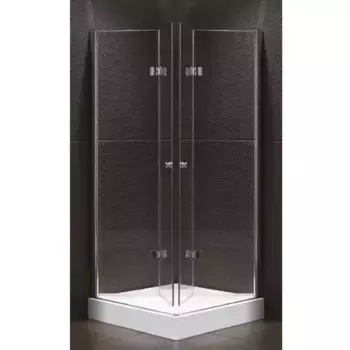 Душевой уголок Cezares Elena 80х90 хром стекло прозрачное