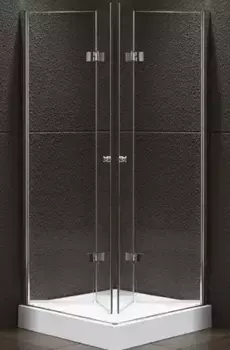 Душевой уголок Cezares Elena 90х90 хром стекло прозрачное