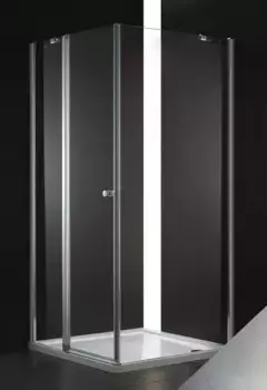 Душевой уголок Cezares Elena 90х90 хром стекло рифленое