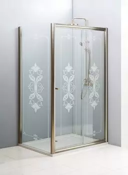 Душевой уголок Cezares Giubileo 140x90 профиль бронза стекло прозрачное