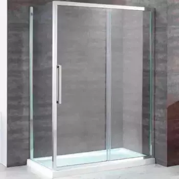 Душевой уголок Cezares Lux soft 120х90 хром стекло прозрачное