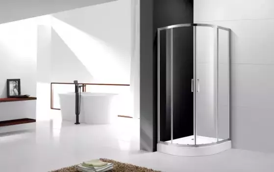 Душевой уголок Cezares Molveno 100х80 хром стекло рифленое