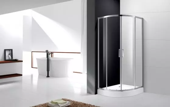 Душевой уголок Cezares Molveno 100х80 хром стекло прозрачное