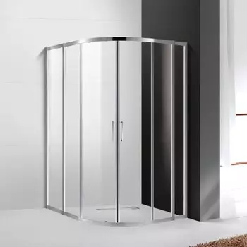 Душевой уголок Cezares Molveno 120х110 хром стекло прозрачное