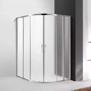 Душевой уголок Cezares Molveno 120х120 хром стекло рифленое