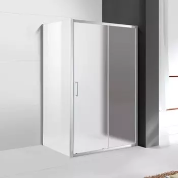 Душевой уголок Cezares Molveno 120х90 хром стекло рифленое