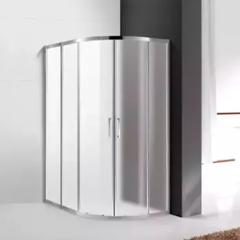 Душевой уголок Cezares Molveno 130х100 хром стекло рифленое