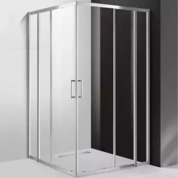 Душевой уголок Cezares Molveno 130х130 хром стекло прозрачное