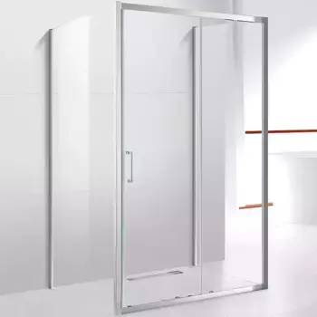 Душевой уголок Cezares Molveno 130х80 хром стекло прозрачное