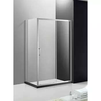 Душевой уголок Cezares Molveno 150х100 хром стекло прозрачное