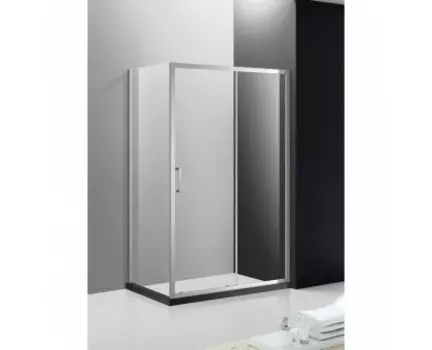 Душевой уголок Cezares Molveno 150х90 хром стекло рифленое