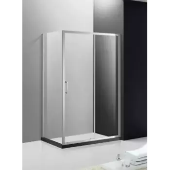 Душевой уголок Cezares Molveno 160х100 хром стекло прозрачное