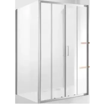 Душевой уголок Cezares Molveno 180х90 хром стекло рифленое