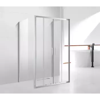 Душевой уголок Cezares Molveno 180х90 хром стекло прозрачное